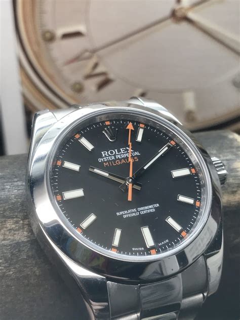 rolex oyster perpetual milgauss black